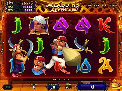 Aladdin's Adventure 25-Line Game Board by IGS