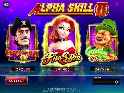 Alpha Skill 2 Multigame (Skill/Nudge/U-Pick) by IGS