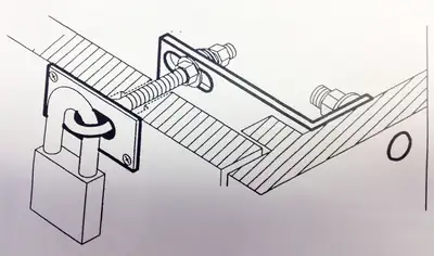 EDS-25 Cabinet Security Bar