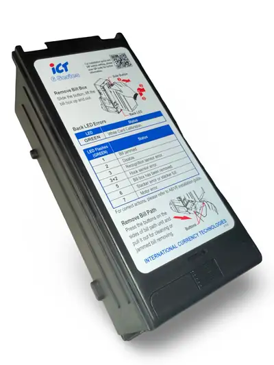 ICT B6-S3-G 6 Series 300 Note Cashbox Grey with Slide Release for ICT Bill Validator