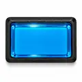 Illuminated Rectangular Blue Zippy Switch Button - Arcade & Amusement Game Push Button view 1
