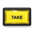Illuminated Rectangular TAKE Zippy Switch Button - Arcade & Amusement Game Push Button view 1