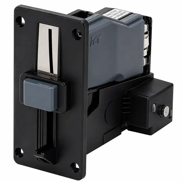 ICT UCAES21DFSRCA3 Coin Acceptor 12V RS232 Canada Coins Waterproof Short Panel