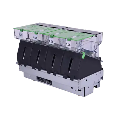 MEI CX-25 4 Hoppers on 6 Hopper Chassis Coin Dispenser Full Unit for Self-Service Kiosks & ATMs