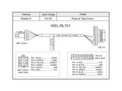 ICT WEL-RL701 Cable