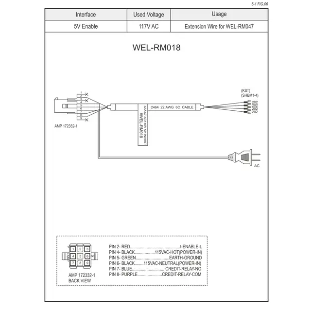 WEL-RM018 ICT Extension Wire Harness