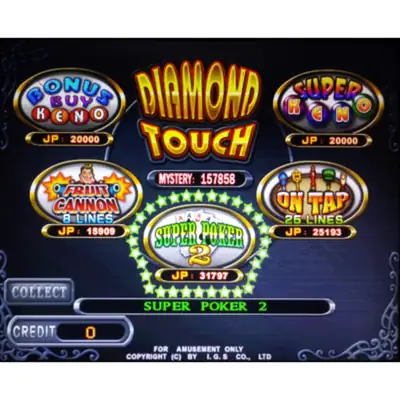 Diamond Touch Multigame Board by IGS