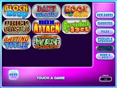 Game Gallery Touchscreen Multi Game Kit