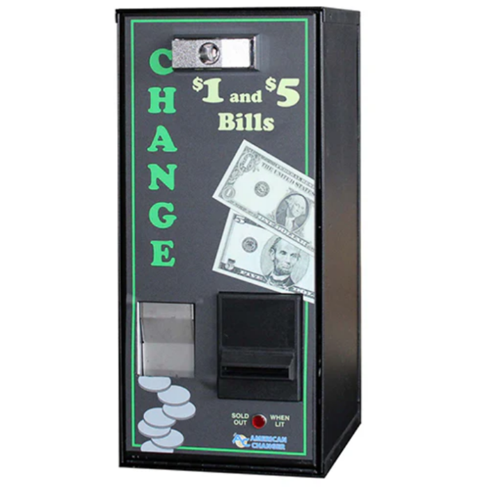 American Changer AC500 Front Load Banknote Changer-1 American Changer AC500 Front Load Banknote Changer-1