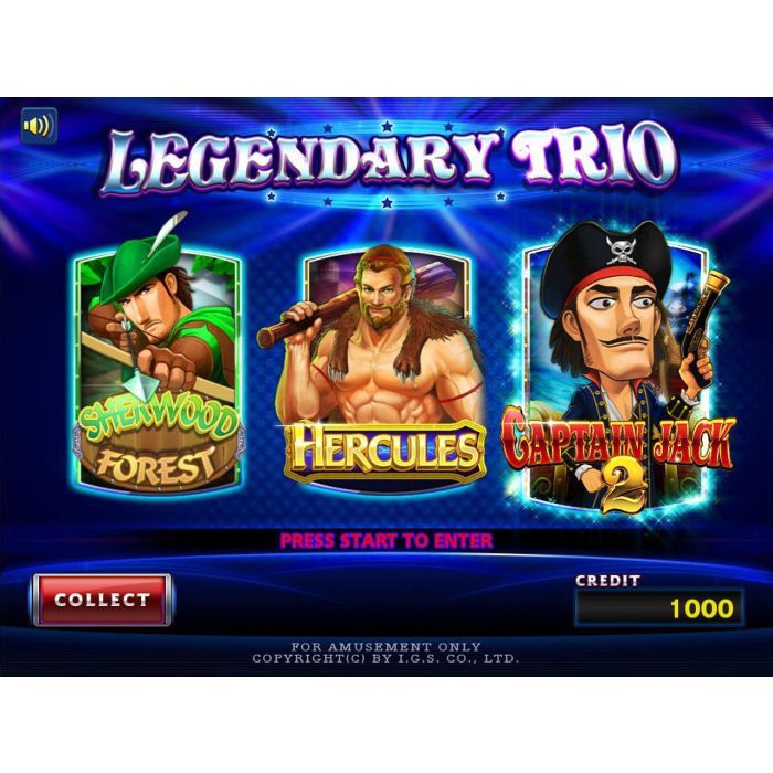 Legendary Trio Multigame By IGS0 Legendary Trio Multigame By IGS0