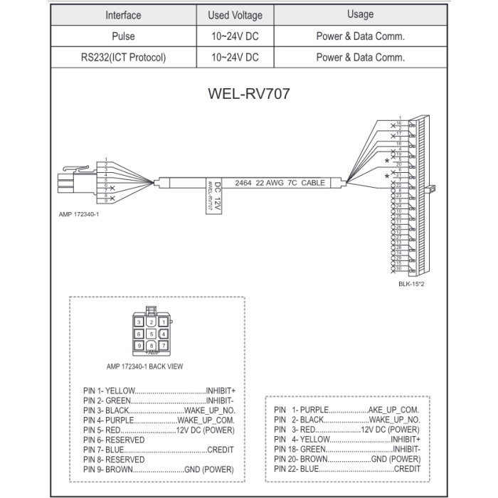 WEL-RV707 S7A Power Cable-1 WEL-RV707 S7A Power Cable-1