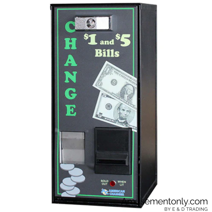 American Changer AC500 Front Load Banknote Changer-1 American Changer AC500 Front Load Banknote Changer-1