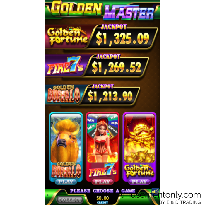 Golden Master Vertical 3 in1 Multigame by IGS-13 Golden Master Vertical 3 in1 Multigame by IGS-13