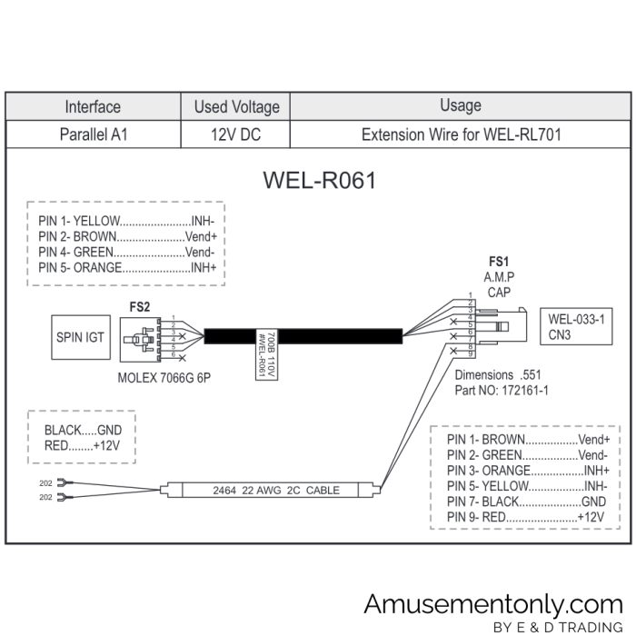 ICT WEL-R061 Cable-1 ICT WEL-R061 Cable-1
