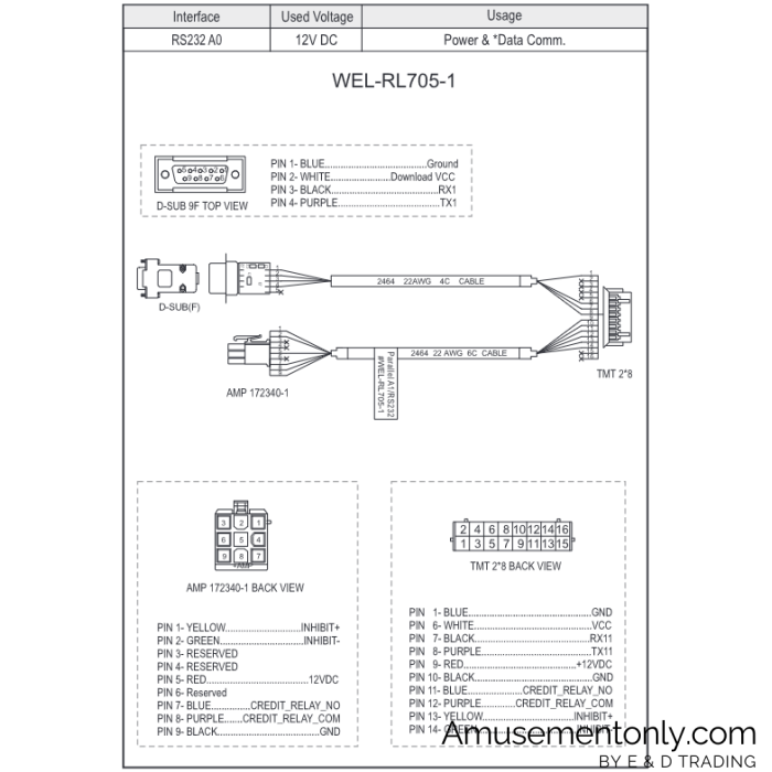 ICT WEL-RL705-1 Cable-1 ICT WEL-RL705-1 Cable-1