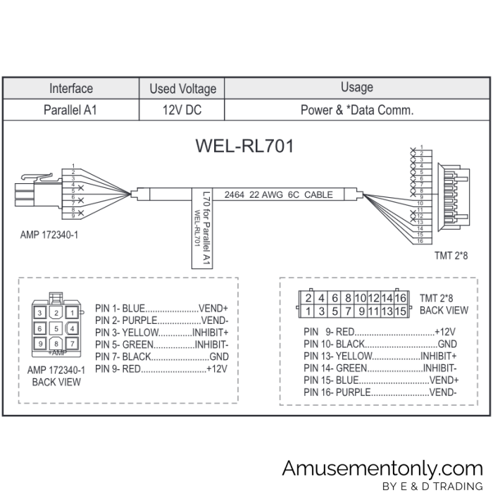 ICT WEL-RL701 Cable-1 ICT WEL-RL701 Cable-1